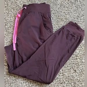Dark Fig Zamora™ High Waisted FREEx™ - Petite Jogger Scrub Pants 2.0